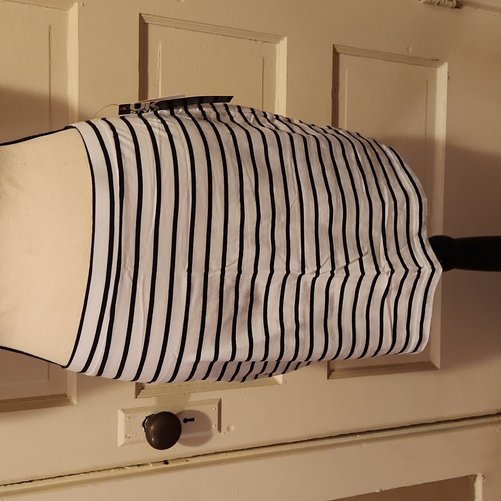French Connection Large Striped Bodycon Skirt